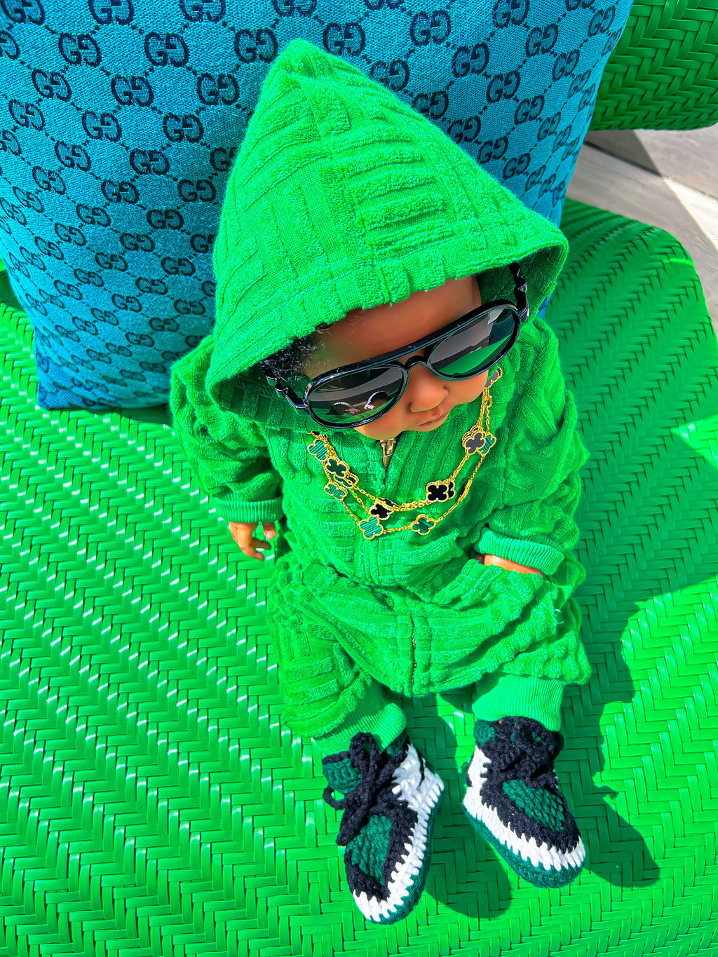“Covered In Green” One Piece Hoodie